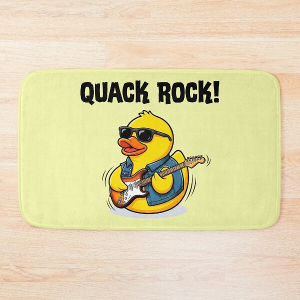 Item preview, Quack Rock Rockstar Duck with Guitar designed and sold by ThreadRiotTees.