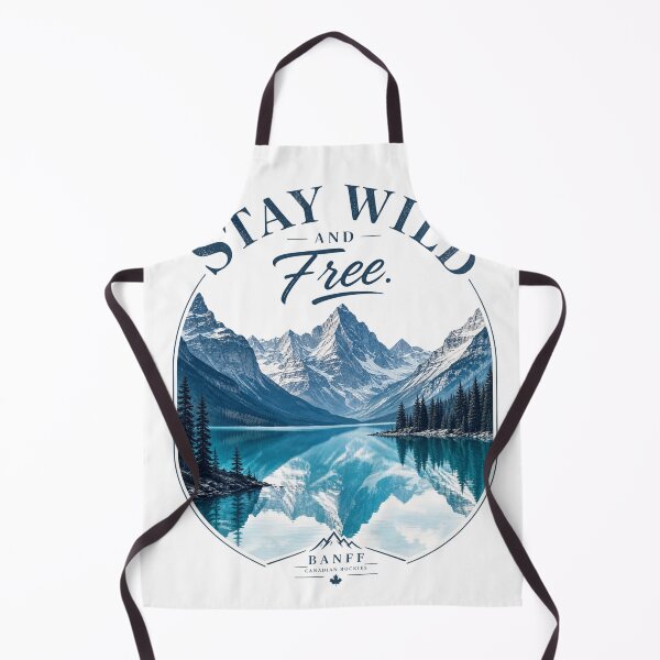 Item preview, Banff Stay Wild and Free – Turquoise Lake Reflection – Sharp Mountain Peaks Art designed and sold by bobscraze.