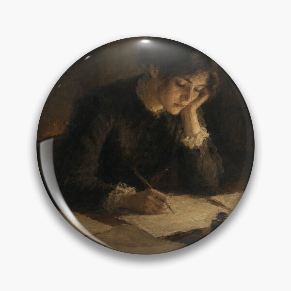Item preview, Midnight Manuscript – Dark Academia Woman Writing by Lamplight designed and sold by vitriolicapprel.