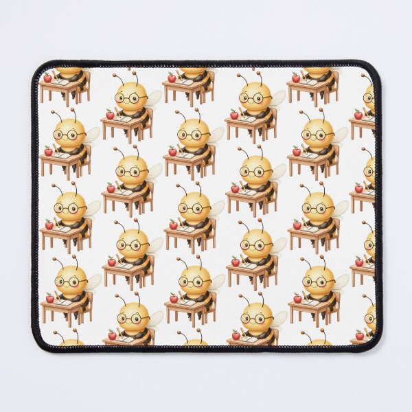 Item preview, Cute Back-to-School Bee Studying at a Desk designed and sold by debbiedoodarday.