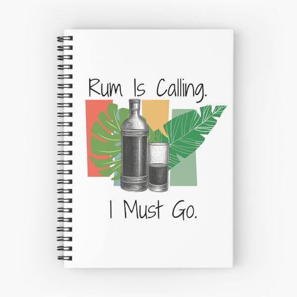 Item preview, Rum Is Calling I Must Go | Funny Rum Lover Tropical Cocktail Shirt designed and sold by luckyhue.