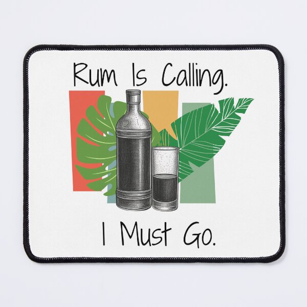 Item preview, Rum Is Calling I Must Go | Funny Rum Lover Tropical Cocktail Shirt designed and sold by luckyhue.