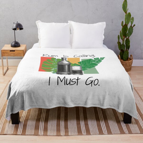 Item preview, Rum Is Calling I Must Go | Funny Rum Lover Tropical Cocktail Shirt designed and sold by luckyhue.