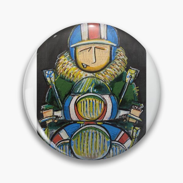Artikelvorschau, Klassischer Roller | Retro-Rollerfahrer | Rollerfahrer, Retro-Mod-inspirierte Kunst entworfen und verkauft von GWARTGB.