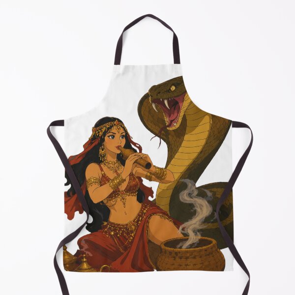 Item preview, Snake Charmer Fantasy Art | Cobra Priestess | Classic Western Animation Style designed and sold by Hollow Moon Studios..