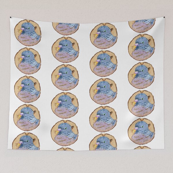 Item preview, Woodpigeon Log Painting designed and sold by Royxmaes.