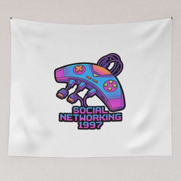 Item preview, Social Networking 1997 Multi-tap Retro Gaming designed and sold by ryanguas.