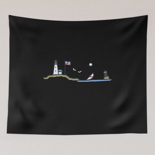 Item preview, Coastal Lighthouse Nautical Beach Scene Vintage Maritime designed and sold by Gbriel3.