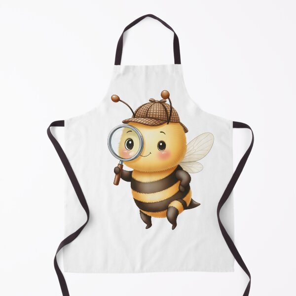 Item preview, Cute Bee Detective with Magnifying Glass designed and sold by debbiedoodarday.