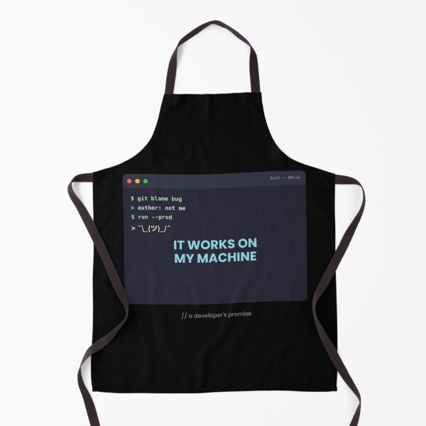 Item preview, It Works On My Machine — Funny Programmer Developer Coding designed and sold by NEXTFORMSTUDIO.