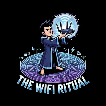 Artwork thumbnail, The Wifi Ritual Funny Router Magic by Zazz Lee
