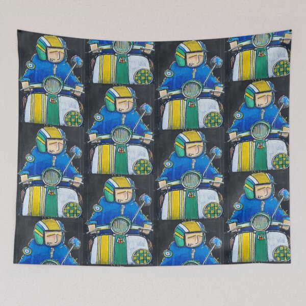 Item preview, Classic Scooter | Retro Scooter Riders | Scooterist, Retro Mod Inspired Art designed and sold by GWARTGB.