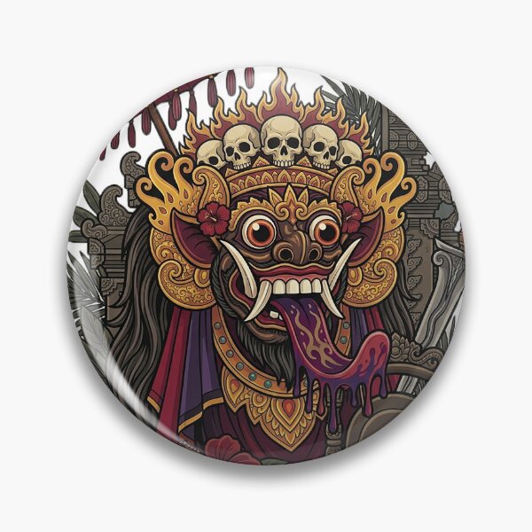 Item preview, Rangda Guardian Mask – Sacred Balinese Mythology Art designed and sold by cannsuh.