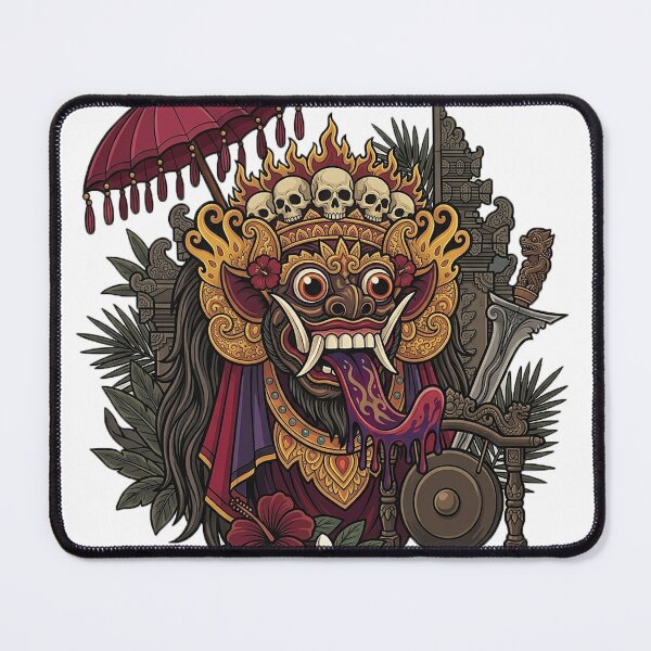 Item preview, Rangda Guardian Mask – Sacred Balinese Mythology Art designed and sold by cannsuh.