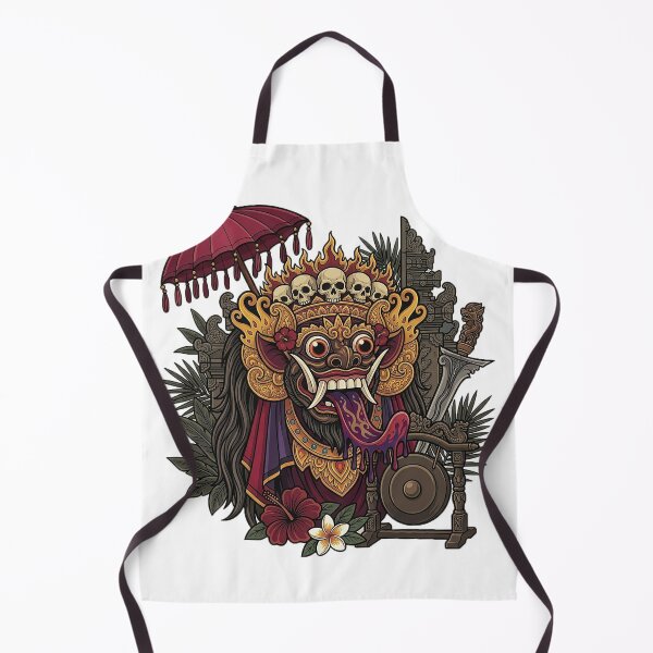 Item preview, Rangda Guardian Mask – Sacred Balinese Mythology Art designed and sold by cannsuh.
