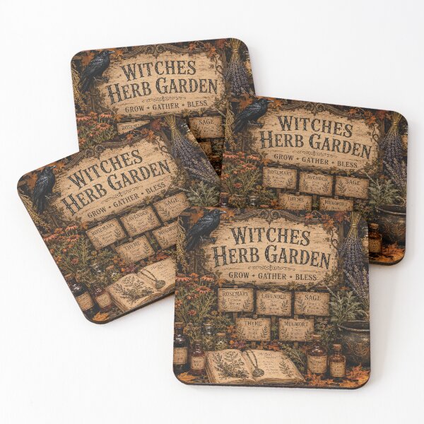 Item preview, Vintage Witches Herb Garden Apothecary Botanical Gothic designed and sold by madtoyman.