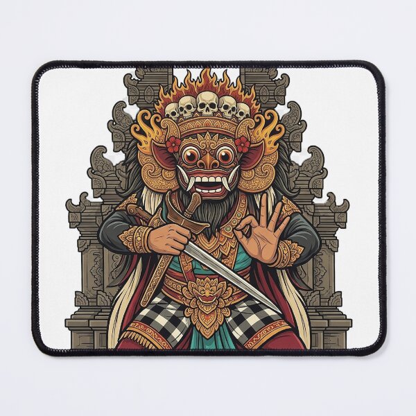 Item preview, Rangda Guardian Mask – Sacred Balinese Mythology Art designed and sold by cannsuh.