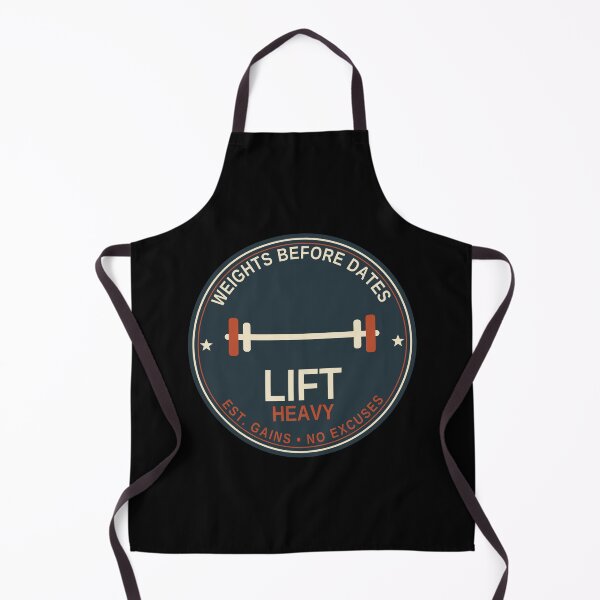 Item preview, Weights Before Dates — Funny Retro Gym Fitness Badge designed and sold by NEXTFORMSTUDIO.