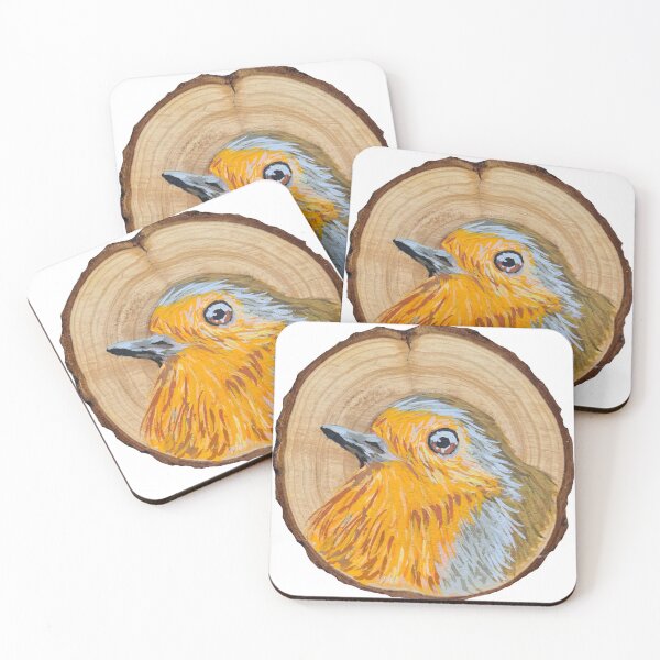 Item preview, Robin Log Painting designed and sold by Royxmaes.