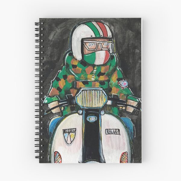 Artikelvorschau, Klassischer Roller | Retro-Rollerfahrer | Rollerfahrer, Retro-Mod-inspirierte Kunst entworfen und verkauft von GWARTGB.