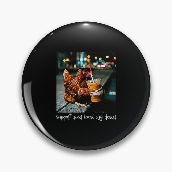 Item preview, Chicken Drinking Iced Coffee Support Your Local Egg Dealer  designed and sold by Rahamkshop.