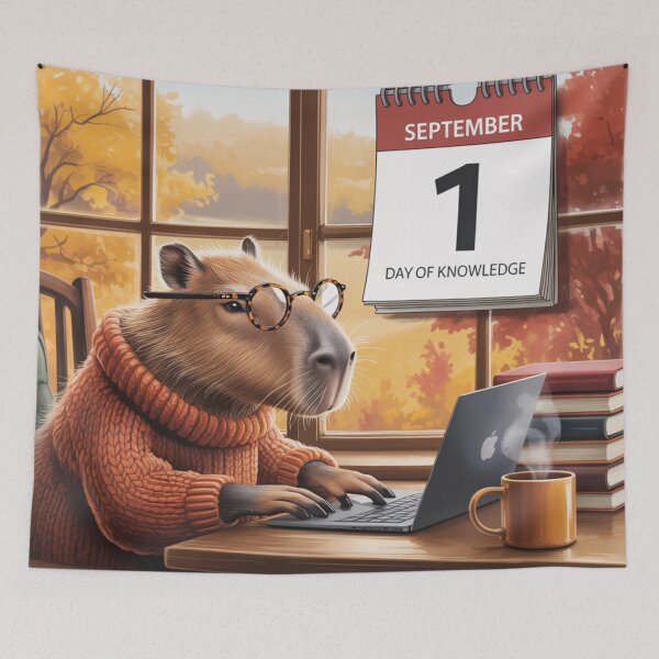 Item preview, Capybara getting ready for school. designed and sold by elegantpaterns.