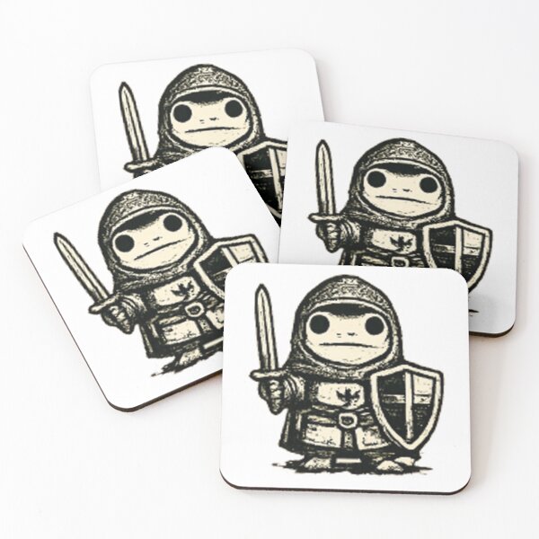 Item preview, Medieval Frog Knight | Fantasy Frog Woodcut Illustration designed and sold by XXeRoXX.
