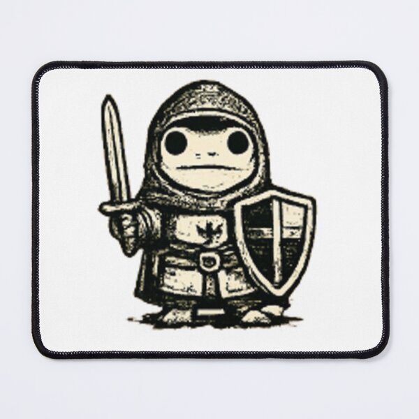 Item preview, Medieval Frog Knight | Fantasy Frog Woodcut Illustration designed and sold by XXeRoXX.