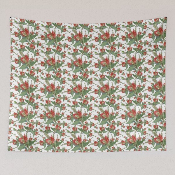 Item preview, Callistemon Bottle Brush Layered White designed and sold by Charlotte Weaver.