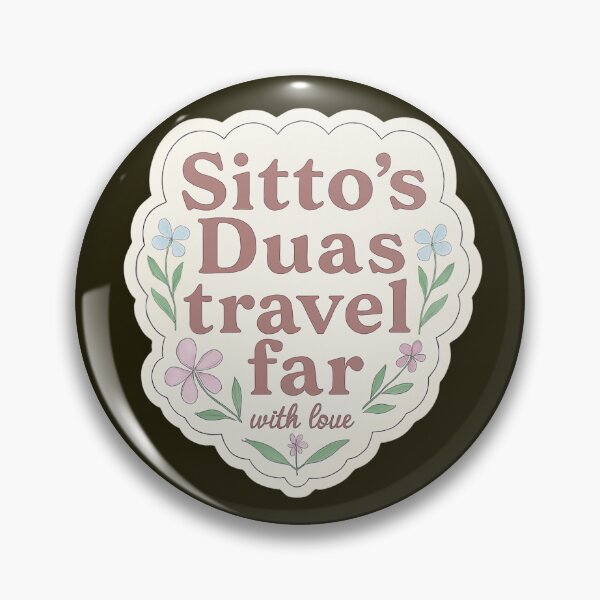 Item preview, Sitto’s Duas Travel Far – Islamic Love & Blessings Sticker designed and sold by D-Islamic.