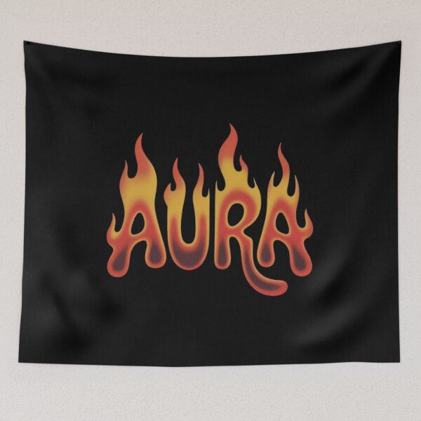 Item preview, Aura Flame Typography designed and sold by MIAMwits.