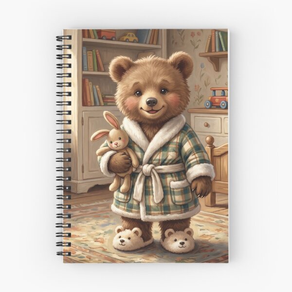 Item preview, Cottagecore Baby Bear Girl Storybook Nursery Character designed and sold by Englandbear.