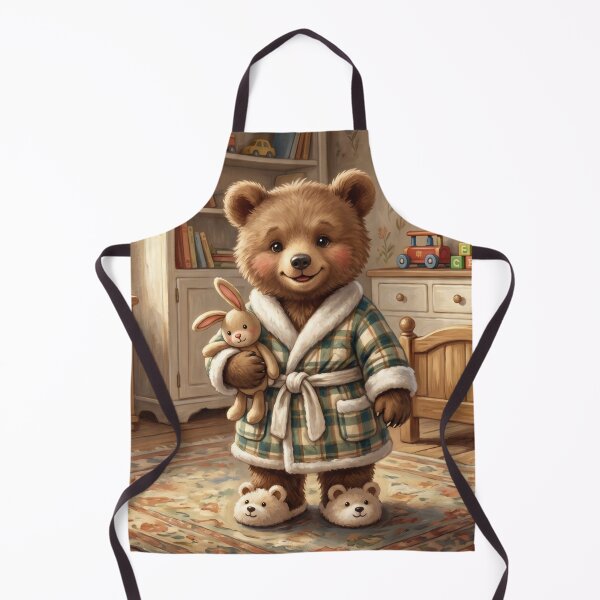 Item preview, Cottagecore Baby Bear Girl Storybook Nursery Character designed and sold by Englandbear.