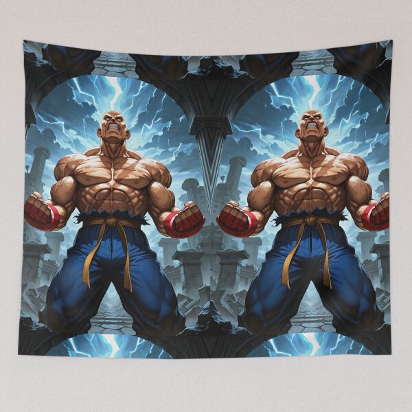 Item preview, Video Games - Versus Fighting Game Character, Muscular Figure with Clenched Fists designed and sold by Zone--Gaming.