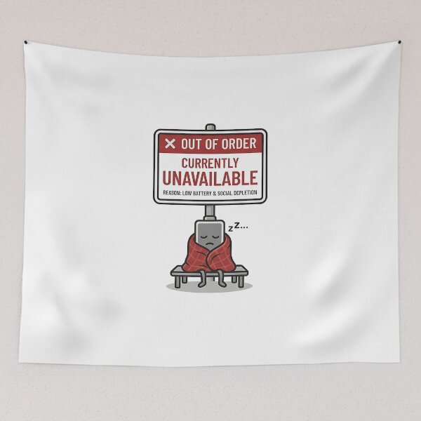 Item preview, Out Of Order Social Depletion Funny designed and sold by Zazz Lee.