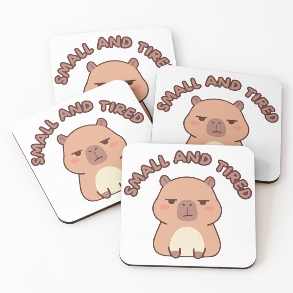 Item preview, SMALL AND TIRED CAPIBARA designed and sold by DiverPlay.