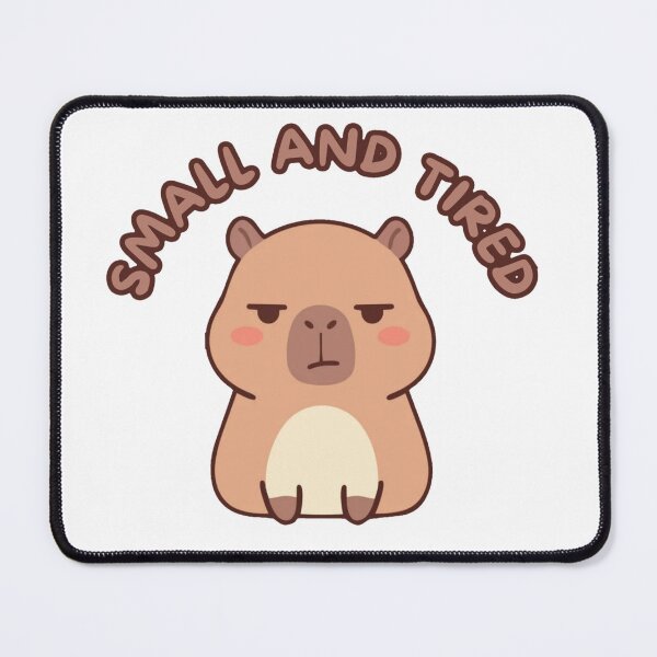 Item preview, SMALL AND TIRED CAPIBARA designed and sold by DiverPlay.