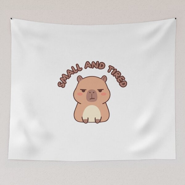 Item preview, SMALL AND TIRED CAPIBARA designed and sold by DiverPlay.