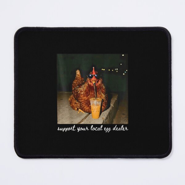 Item preview, Chicken Drinking Iced Coffee Support Your Local Egg Dealer designed and sold by Rahamkshop.