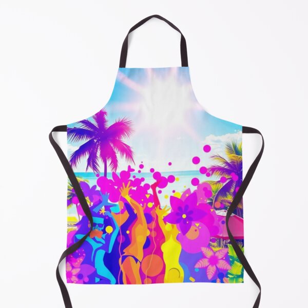 Item preview, Neon Tropical Beach Party Graphic designed and sold by ERODED SELF.