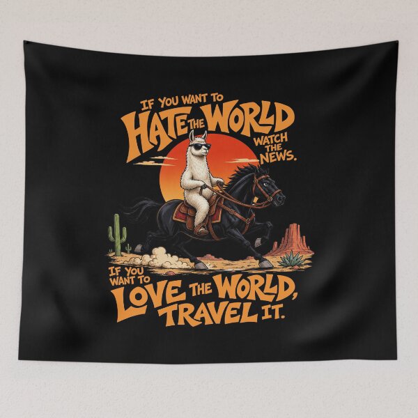 Item preview, Travel Llama Rider designed and sold by TeeARTHY.