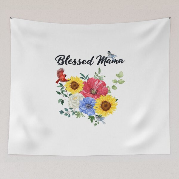 Item preview, Blessed Mama with Cowboy Boots/Hat & Wildflowers & Birds designed and sold by JeweledDesigns.