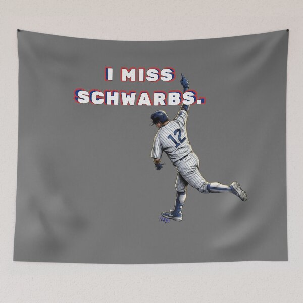 Item preview, Kyle Schwarber - I miss Schwarbs - Chicago Cubs Design designed and sold by Monstera Mosaics & Plant Art.