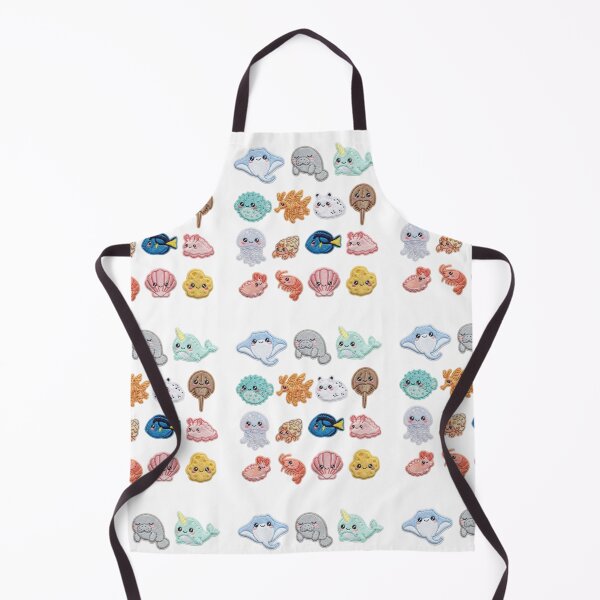 Item preview, Cute Kawaii Embroidered Sea Creatures designed and sold by yanderedev.