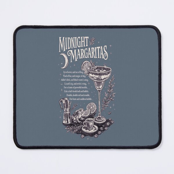 Item preview, Midnight Margaritas for Witchy Coffee Lovers designed and sold by POD DYNASTY | Original Print On Demand T-Shirt Graphics.