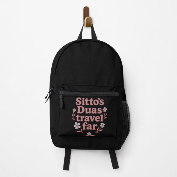 Item preview, Sitto’s Duas Travel Far ( dusty red ) – Islamic Floral Quote Design designed and sold by D-Islamic.