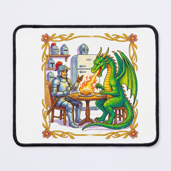 Aperçu de l'œuvre Chevalier Dragon Drôle créée et vendue par TeeARTHY.