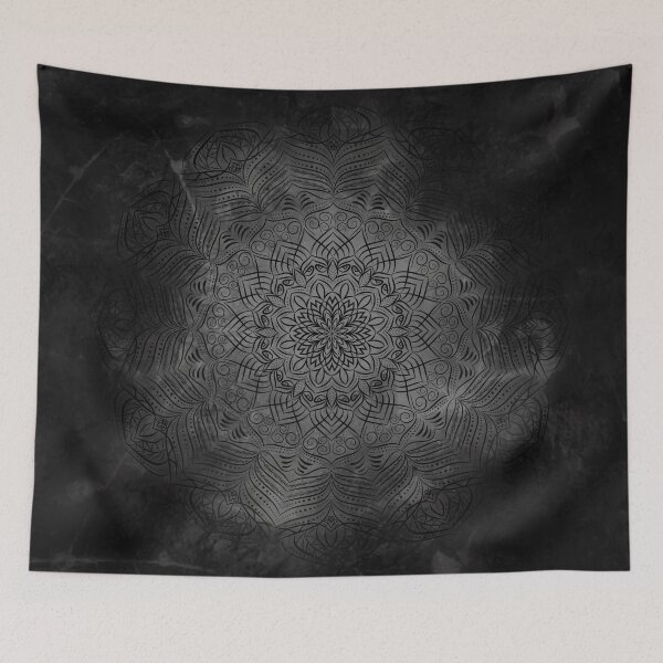 Item preview, Dark Gothic Mandala on a Black Marble designed and sold by GraffiTimi.