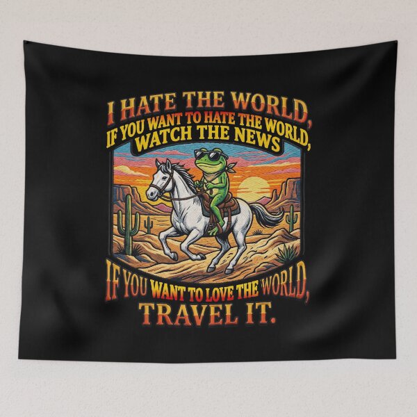 Item preview, Cowboy Frog Traveler designed and sold by TeeARTHY.