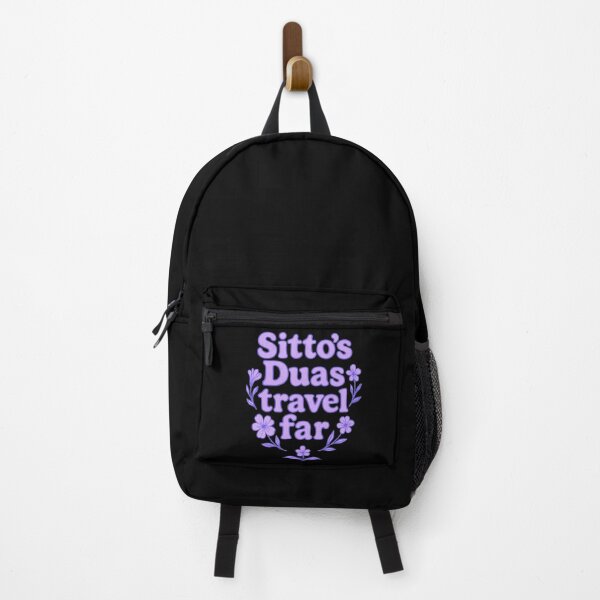 Item preview, Sitto’s Duas Travel Far ( purple ) – Islamic Floral Quote Design designed and sold by D-Islamic.
